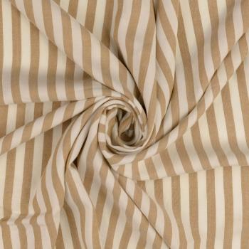 Viskose mit Streifen, beige